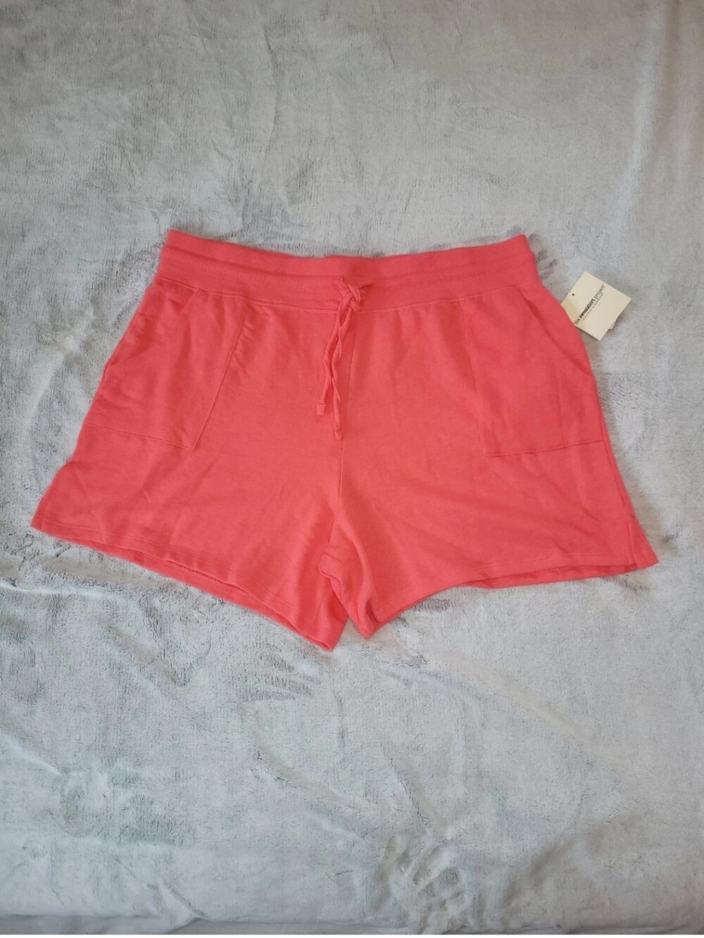 The Sweatshirt Project Womens Plus Size 3X Pink Shorts Pockets Elastic Waist NEW